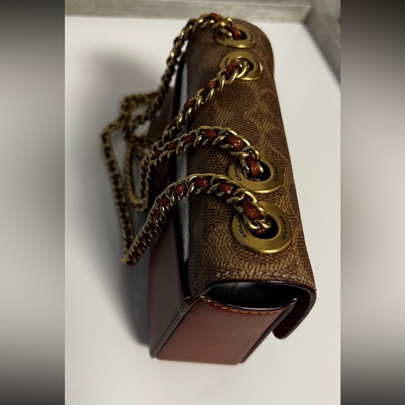 COACH Madison Signature Coated Canvas Mini Shoulder Bag - Picture 4 of 4